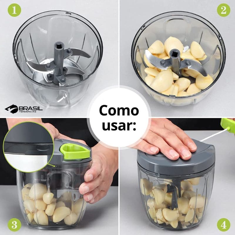 Triturador e Misturador Manual De Alimentos