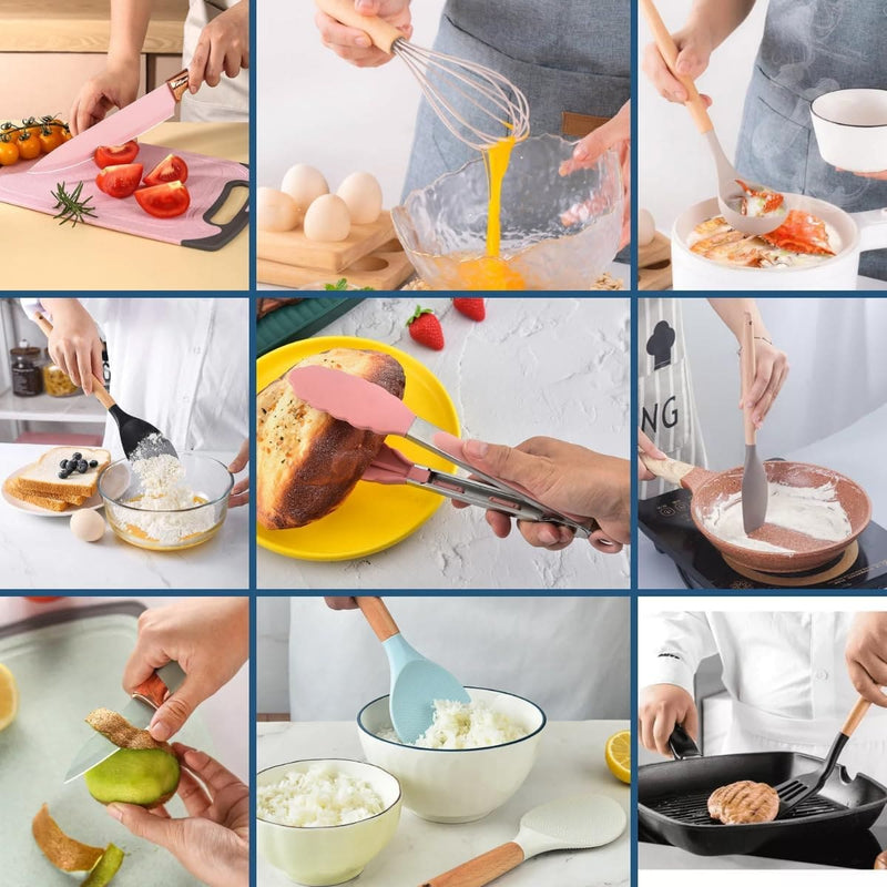 Kit Completo 19 peças de Utensílios de Silicone para Cozinha - Últimas Unidades