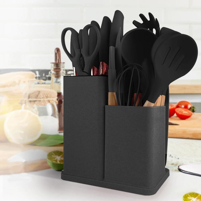 Kit Completo 19 peças de Utensílios de Silicone para Cozinha - Últimas Unidades