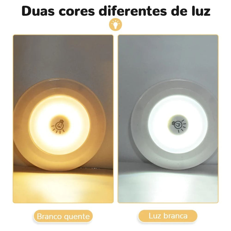 Luminária Led Sem Fio com Controle Remoto - Compre 1 e leve 3