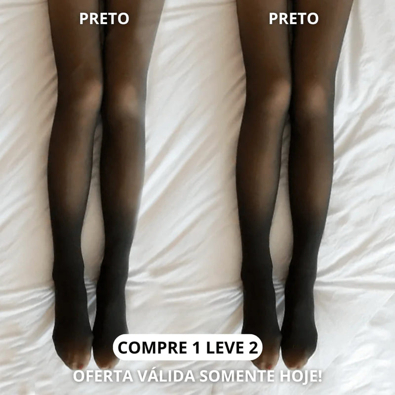 Kit Meia-Calça Peluciada com Lã [Compre 1 & leve 2]