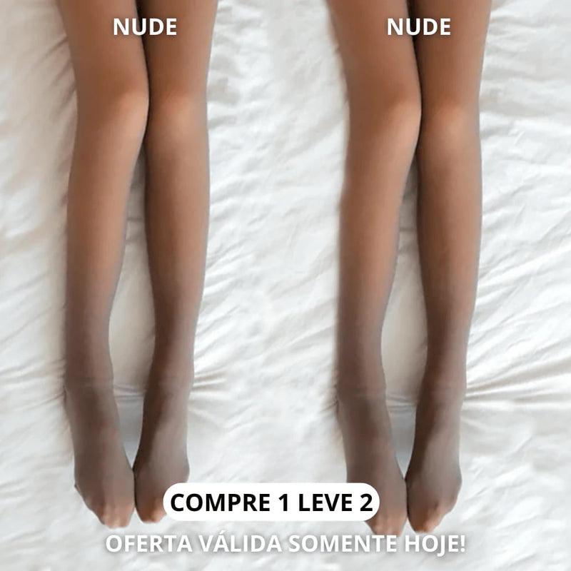 Kit Meia-Calça Peluciada com Lã [Compre 1 & leve 2]