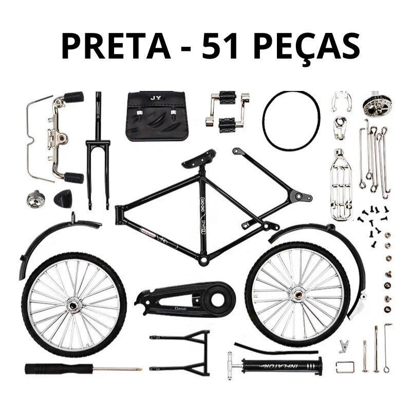Miniatura de Bicicleta Vintage - Kit monte você mesmo (51 peças)