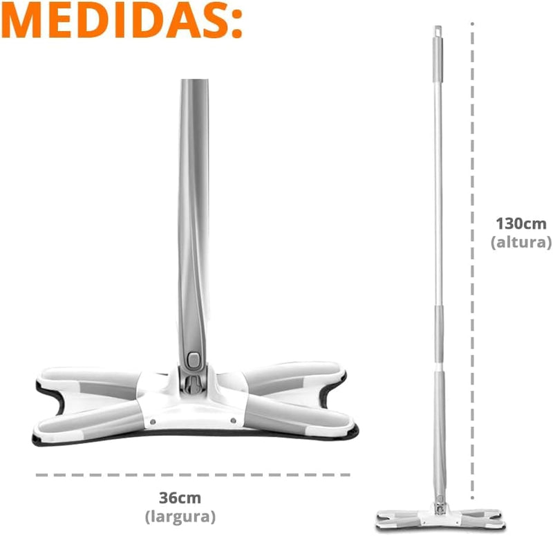 Esfregão de Limpeza Giratório 360 - Mop Twist com Torçao Automática