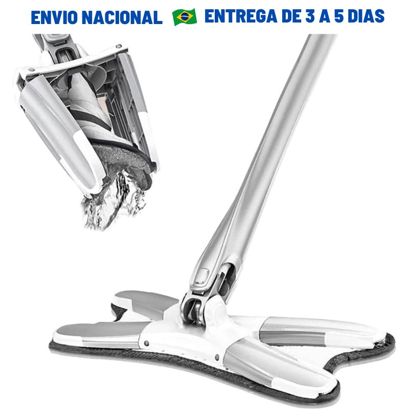 Esfregão de Limpeza Giratório 360 - Mop Twist com Torçao Automática