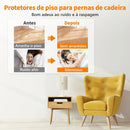 Protetor de Pés de Cadeira em Silicone com Feltro Antirruído