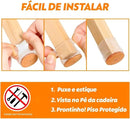 Protetor de Pés de Cadeira em Silicone com Feltro Antirruído