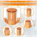 Protetor de Pés de Cadeira em Silicone com Feltro Antirruído