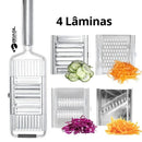 Ralador e Fatiador Profissional de Legumes Multifuncional com Lâminas de Engate Rápido