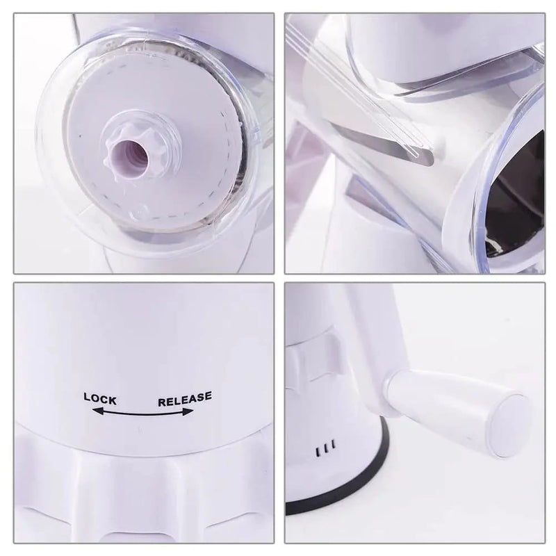 Ralador Cortador Rotativo Manual Multifuncional  de Alimentos