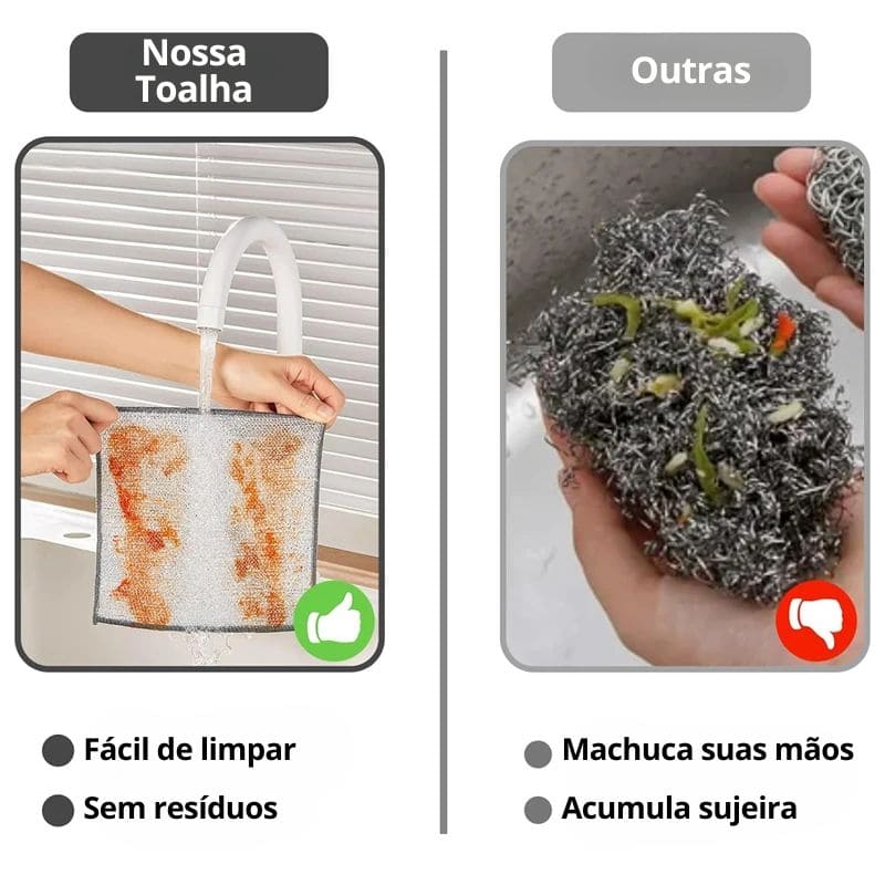Toalhas de aço inoxidável - Kit Promocionais