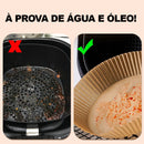 Forro de Papel Antiaderente para AirFryer Anti-Sujeira